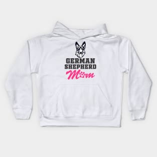 German Shepherd mom Kids Hoodie